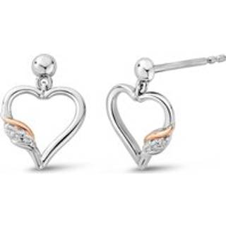 Past Present Future® Sterling Silver Heart Earrings with Topaz