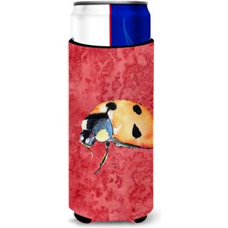 Lady Bug p? Red Ultra Beverage Isolatorer til slanke d?ser 8869MUK