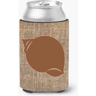 Shell Jute og brun d?se eller flaske drikkevareisolator Hugger