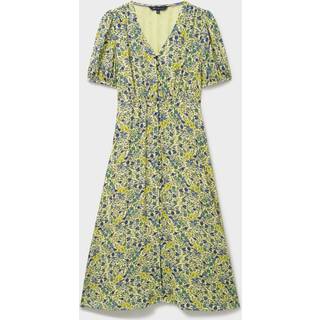 Crew Clothing Crew Clothing Yellow Lola Short Sleeved Tea Dress