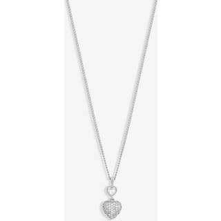 Jon Richard Jon Richard Silver Tone Cubic Zirconia Micro Pave Heart Gift Boxed Pendant