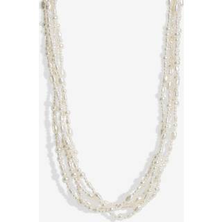 Jon Richard Jon Richard Gold Tone Semi Precious Multi Row Twisted Necklace