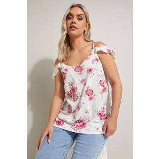 Yours Curve Yours Curve T-shirt med flæser