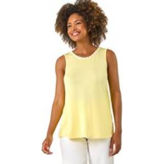 Roman Roman Daisy Neck Trim Vest Top