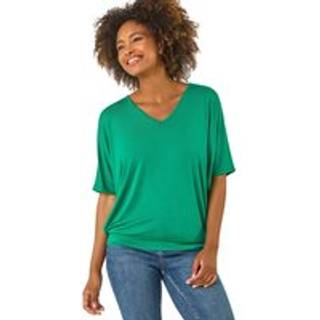 Roman Roman V-hals Grown On Sleeve Stræk T-shirt