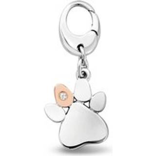 Insignia Sterling Silver Paw Prints Charm with Topaz