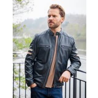 Lakeland Leather Lakeland Leather Blue Charlie II Racer Jacket