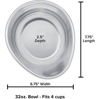 WeatherTech Extra Single Bowl - 32 oz rustfrit stl (81BOWL32)