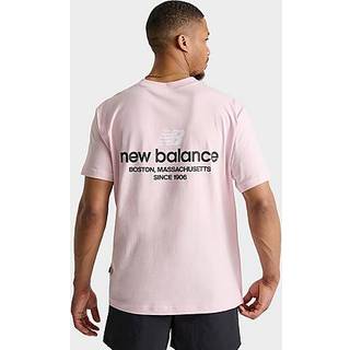 New Balance Linear Logo T-Shirt, Pink