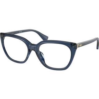 Ralph Lauren Kvinde RA7180U 6119 Optiske stel Acetat Blå Transparent Sommerfugl Normal