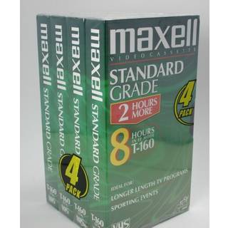 Maxell Standard Grade T 160 Blank VHS -optagelsesb?nd