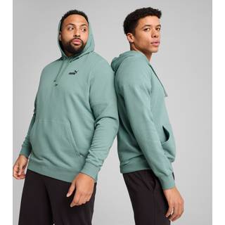 Men&#39;s Puma Essentials Small No. 1 Logo Hoodie, Green, Size S, Clothing - Green Moon - S