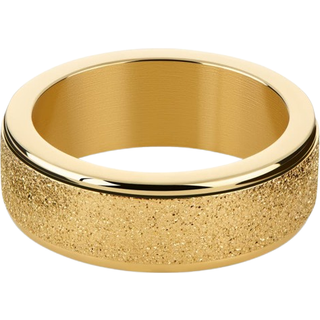 Enthumema | 8 mm Glimtende Guldfarvet Antistress Ring