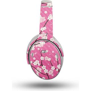 Carbon Fiber Headphone Skin kompatibel med Bose Quietcomfort -hovedtelefoner (2023) - Sakura Pink - Premium 3M Vinyl Protective Wrap Decal Cover