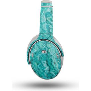 Carbon Fiber Headphone Skin kompatibel med Bose Quietcomfort -hovedtelefoner (2023) - Sea Limestone - Premium 3M Vinyl Protective Wrap Decal Cove