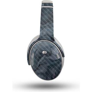 Carbon Fiber Headphone Skin kompatibel med Bose Quietcomfort -hovedtelefoner (2023) - Storm Cloud - Premium 3M Vinyl Protective Wrap Decal Cover