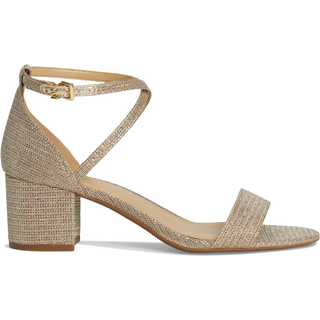 MK Serena Flex Glitter Chain-Mesh Sandal - Gold - Michael Kors - EU 36