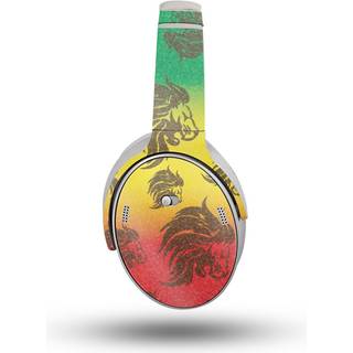 Glans glitter hovedtelefon hud kompatibel med Bose Quietcomfort hovedtelefoner (2023) - Rasta Lion - Premium 3M Vinyl Protective Wrap Decal Cover