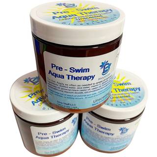 Diva Stuff Pre-Swim Aqua Therapy Chlor Neutralizing Body Lotion beskytter huden mod klor og saltvand 3 Pack 8 oz - Fremstillet i USA uparfumeret