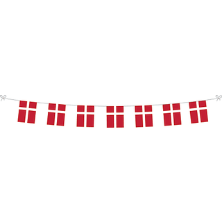 Salling flagguirlande 5 meter - Dannebrog (På lager i butik)