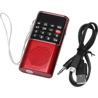 L-328 Mini Bærbar Lomme FM Auto Scan Radio Musik MP3 Optager
