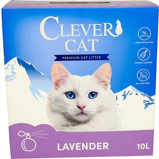 Clever Cat kattegrus, lavendel - 10 Liter