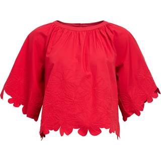 Broderet Kort Top
