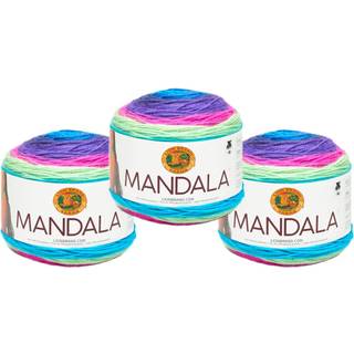 Lion Brand Yarn Mandala Yarn Multicolor Yarn til hækling og strikende håndværksgarn 3-Pack Troll