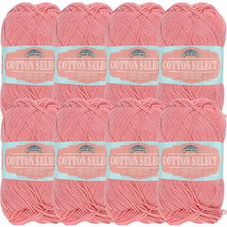 Jubileeyarn Cotton Select Yarn - Sport Weight - 50G/Skein - Soft Red - 8 Skeins