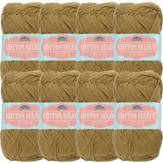 Jubileeyarn Cotton Select Yarn - Sport Weight - 50G/Skein - Chestnut Brown - 8 Skeins