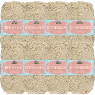 Jubileeyarn Cotton Select Yarn - Sport Weight - 50G/Skein - Beechnut Brown - 8 Skeins