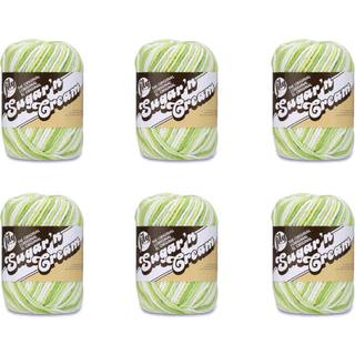 Lily Sugar'n Cream Key Lime Pie Yarn - 6 pakke med 57 g/2oz - Bomuld - 4 Medium (wortred) - 95 yards - Strik/h?kling