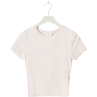 Gina Tricot-Basic tight top-Toppe-Pink-XXL-Dame