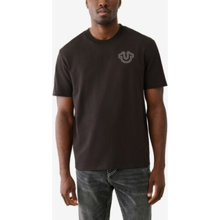 True Religion Puff Stitch T Shirt Black