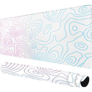 Stor musepude til skrivebord - Gaming Mouse Pad med ikke -skridsikre base syede kanter Desk Mat Desk Pad til tastatur og mus