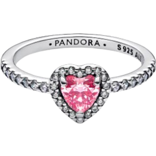 Pandora 198421C03 Damenring Erhabenes Herz Pink