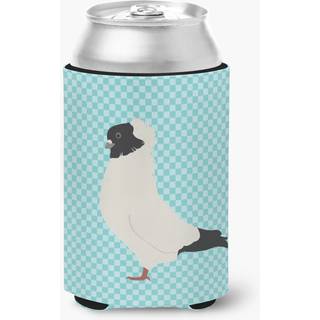 """" Caroline's Treasures Nun Pigeon Blue Check Decorative Can Hugger Multicolor """"