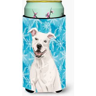 """"Caroline's Treasures White Staffie Bull Terrier Vinter Dekorativ Kan Hugger Tall Multicolor""""