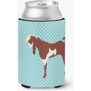 """" Caroline's Treasures Jamnapari Goat Blue Check Dekorativ kan hugger flerfarvet """"