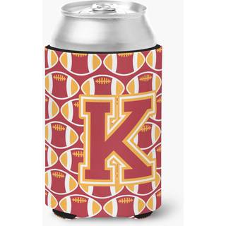 """" Caroline's Treasures CJ1070-KCC brev K fodboldkardinal og guld dåse eller flaske hugger flerfarvet """"