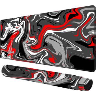 Stor musemtte til skrivebord - 80 x 40 cm Gaming-musemtte med syede kanter Anti-Slip-underlag Skrivebordsmtte Skrivebordsmtte til tastatur og