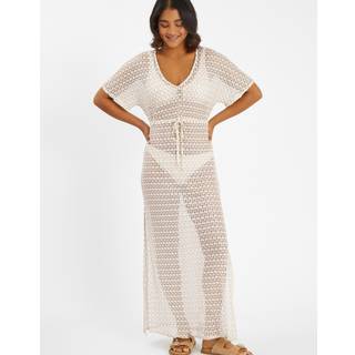 Accessorize Accessorize Cream Knit Kaftan Maxi Dress