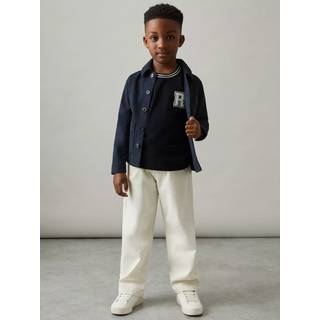 Reiss Reiss Navy Palmers 3-9 yrs Cotton Letter Patch T-Shirt