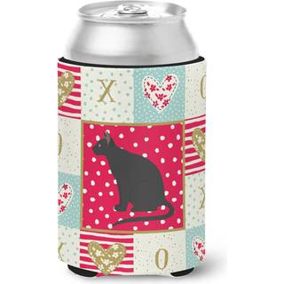 """" Caroline's Treasures CK5775CC OJOS AZULES CAT LOVE CAN ELLER BOTTLE HUGGER Kold-bjælke-Koozies Multicolor """"