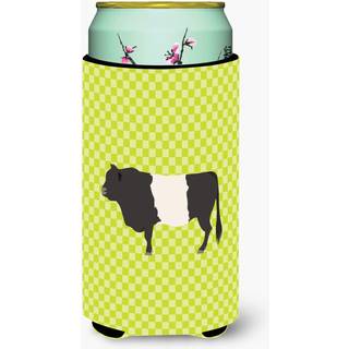""""Caroline's Treasures Belted Galloway Cow Green Dekorative Can Hugger Tall Boy Multicolor""""