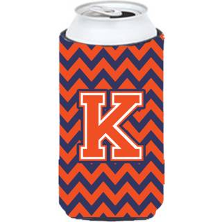 Brev K Chevron Orange Blue Tall Boy Beverage Isulator Hugger CJ1042-KTBC