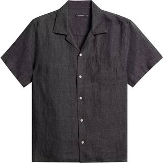 J.Lindeberg Elio Linen Melange Shirt Black