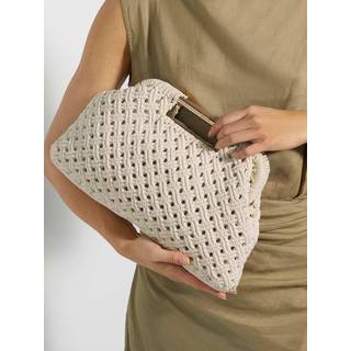 Dune London Elsabeth Raffia Frame Clutchen