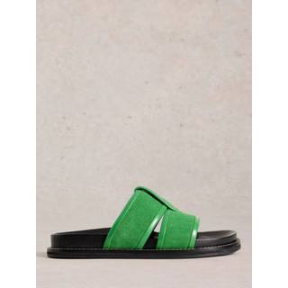 White Stuff White Stuff Green Ziggy Slider Footbed Sandals