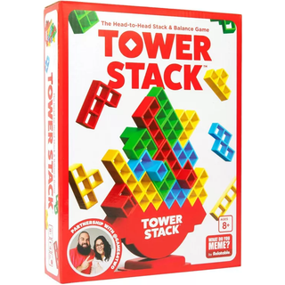 Tower Stack - Hoved til hovedstabling af udfordringsspil til børn 8-12 familiespil til børn og voksne af relatable
